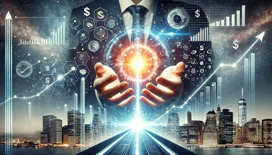 Law of Attraction for business: energy, success, and professional growth visualisation