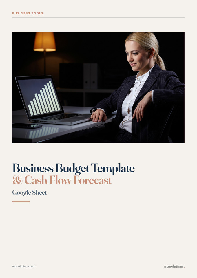 Business Budget Template & Cash Flow Forecast cover