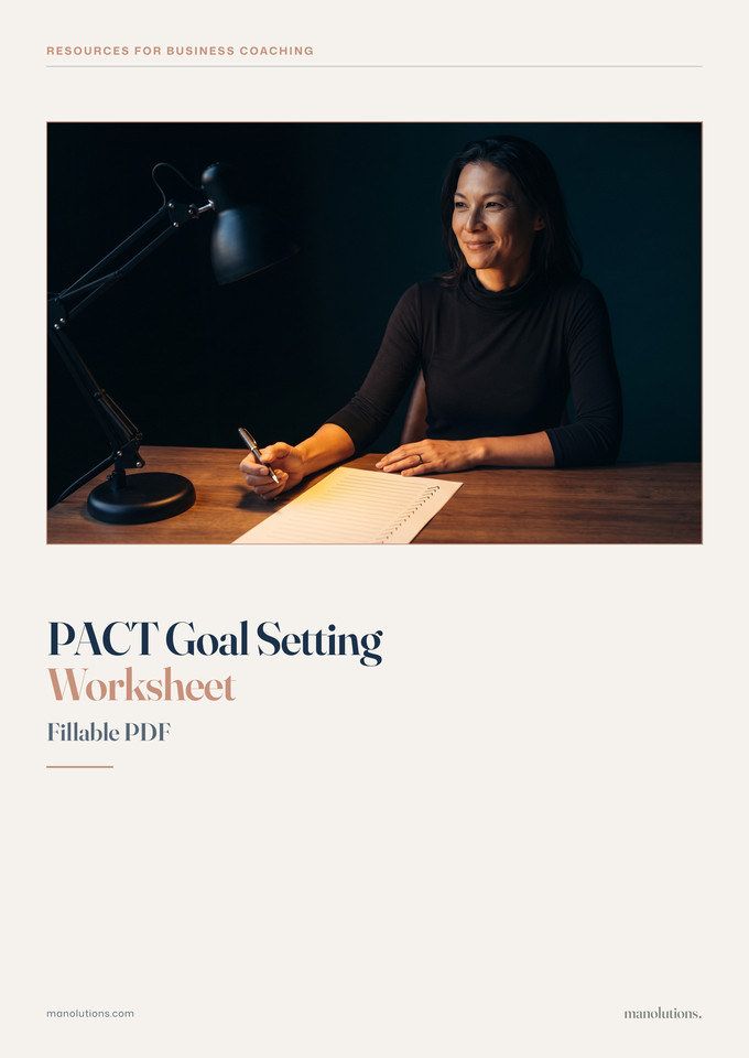 PACT Goals - Goal Setting Worksheet (PDF) cover