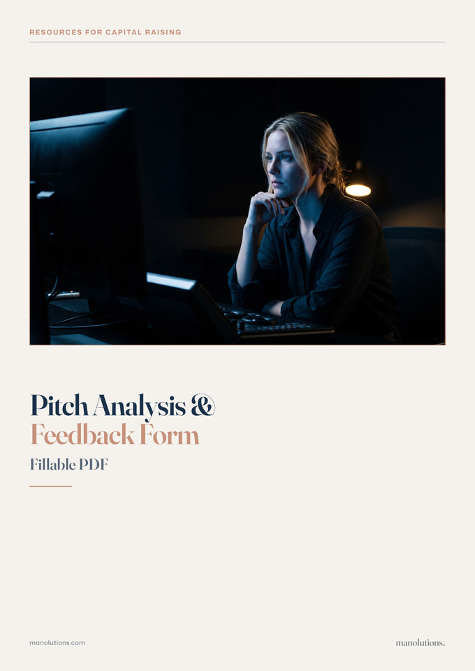 Pitch Analysis & Feedback Form cover