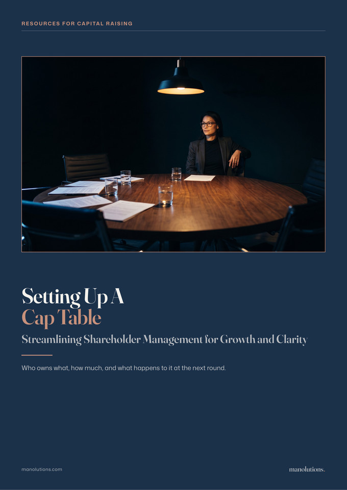 Setting Up A Cap Table cover