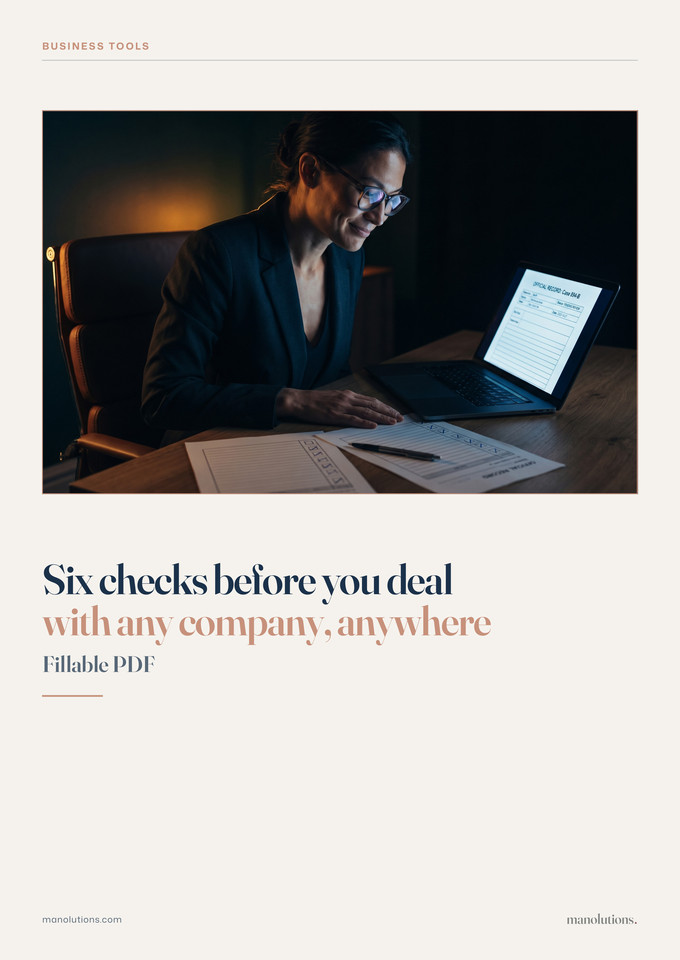 Six Checks Before You Deal cover
